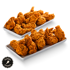 Alitas kronch (20 uds) + papas y bebida