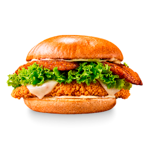 Hamburguesa kronch con queso doble crema