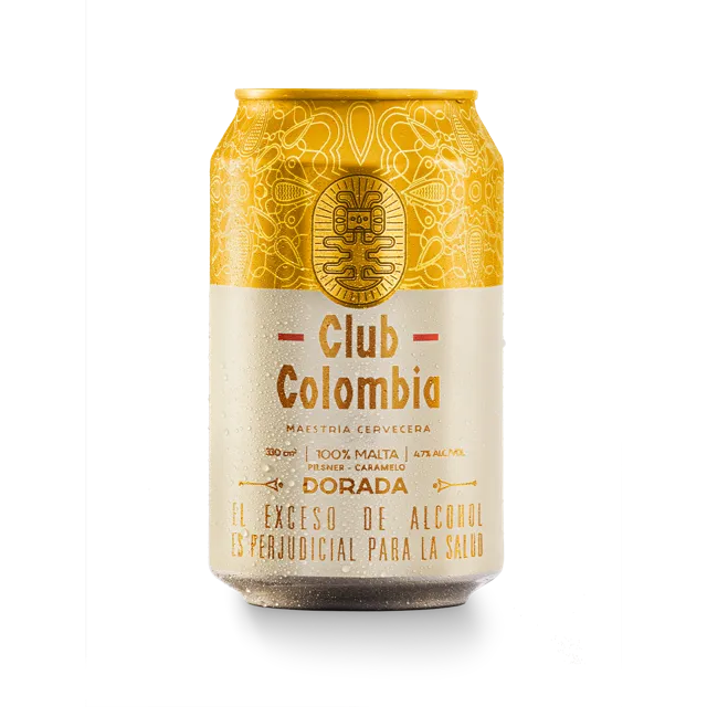 Cerveza Club Colombia dorada (lata)