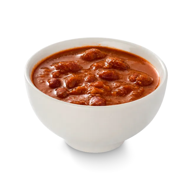 Sopa de fríjol con carne