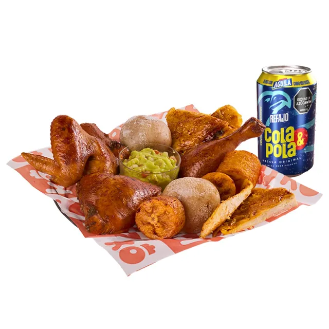 Kokorikanasta + 2 bebidas