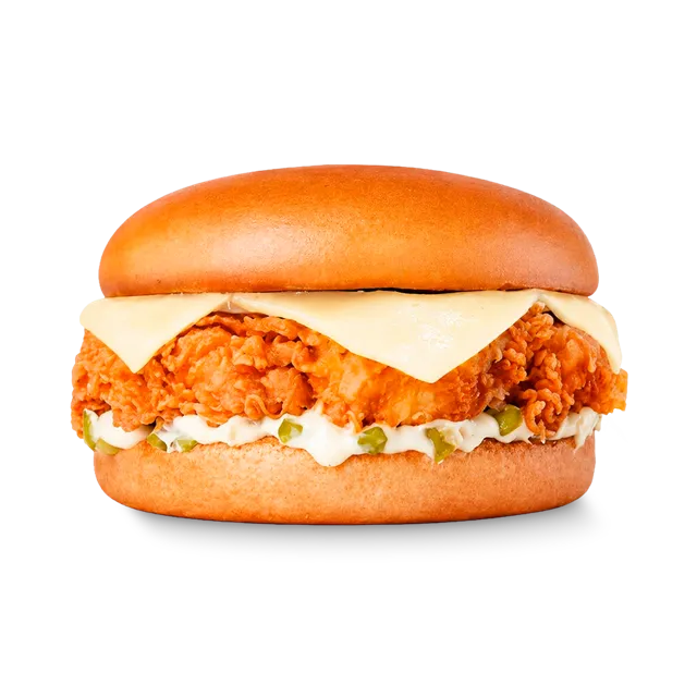 Hamburguesa kronch con pepinillos